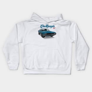 Challenger RT Blue front Kids Hoodie